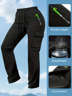 Women’s cargo pants with multiple pockets for outdoor sports and everyday outings
