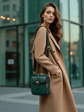 Women’s Compact Leather-Look Crossbody Handbag