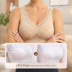 Women’s Seamless Lace Wireless Support Bra
