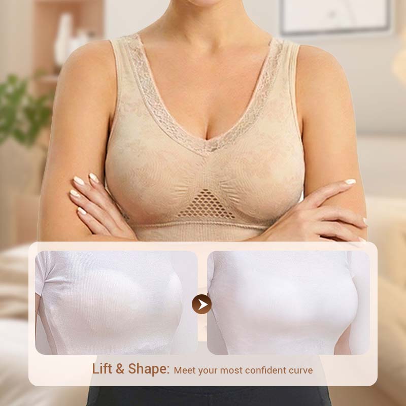 Women’s Seamless Lace Wireless Support Bra