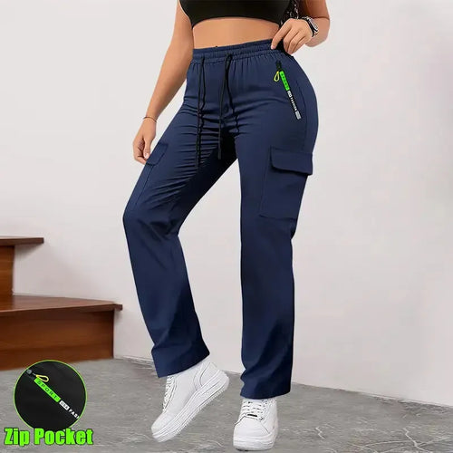 Women’s cargo pants with multiple pockets for outdoor sports and everyday outings