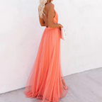 DELACROIX | Robe Maxi Lumière Corail