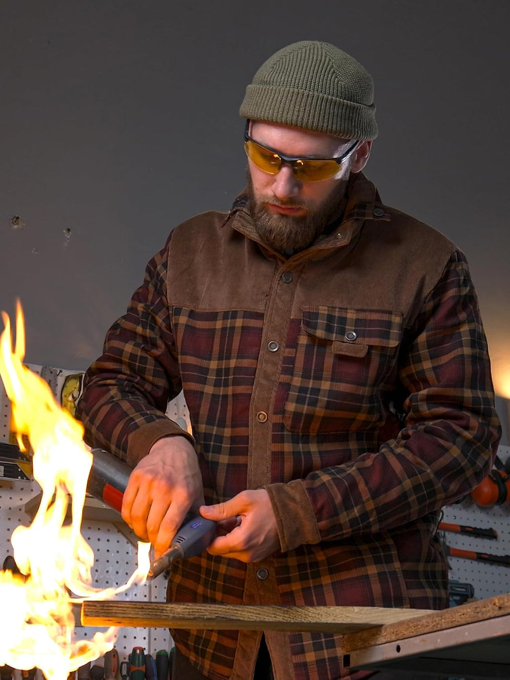 Mr.Stream Flanellskjorta med Fleecefoder