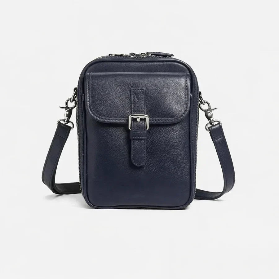 Women’s Compact Leather-Look Crossbody Handbag