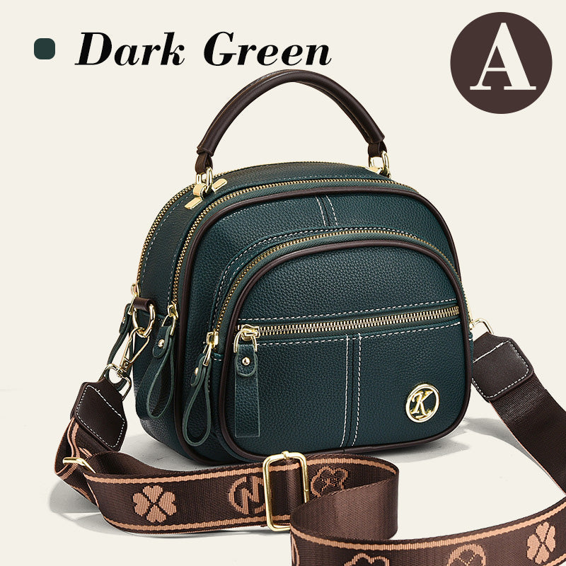 Klassisk Mångfunktionell Crossbody Bag PU-läder Justerbar Axelrem