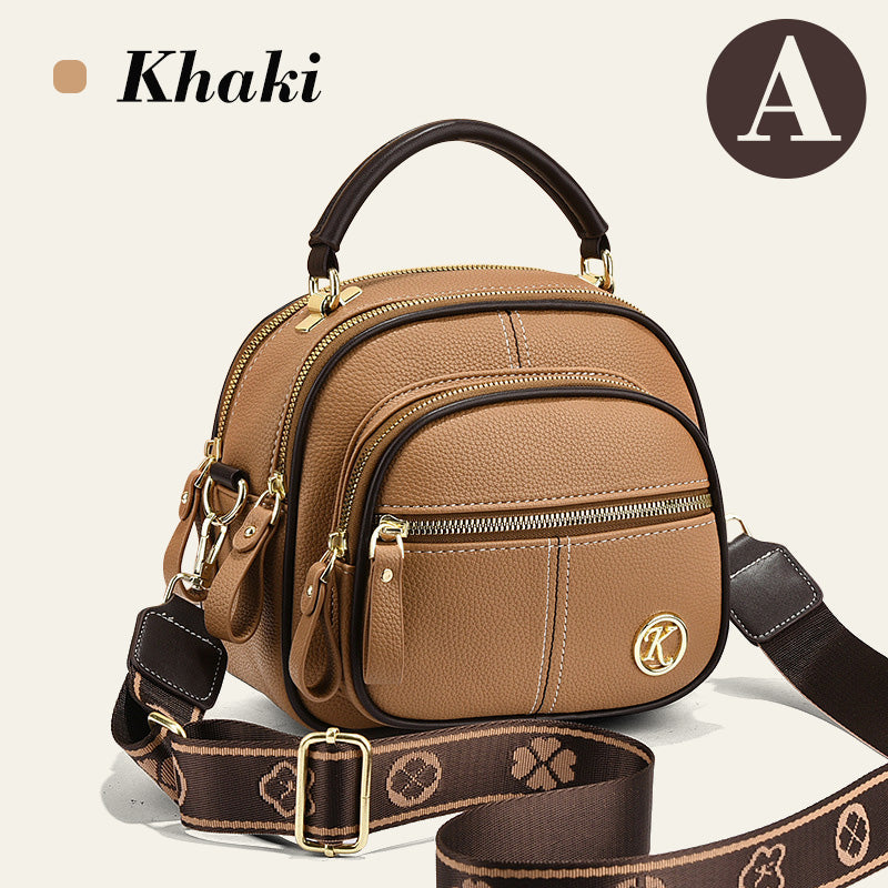 Klassisk Mångfunktionell Crossbody Bag PU-läder Justerbar Axelrem