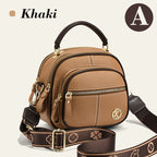 Klassisk Mångfunktionell Crossbody Bag PU-läder Justerbar Axelrem