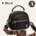 Klassisk Mångfunktionell Crossbody Bag PU-läder Justerbar Axelrem