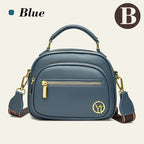 Klassisk Mångfunktionell Crossbody Bag PU-läder Justerbar Axelrem