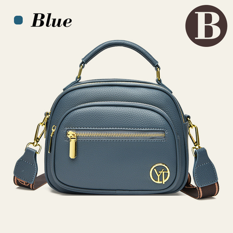 Klassisk Mångfunktionell Crossbody Bag PU-läder Justerbar Axelrem