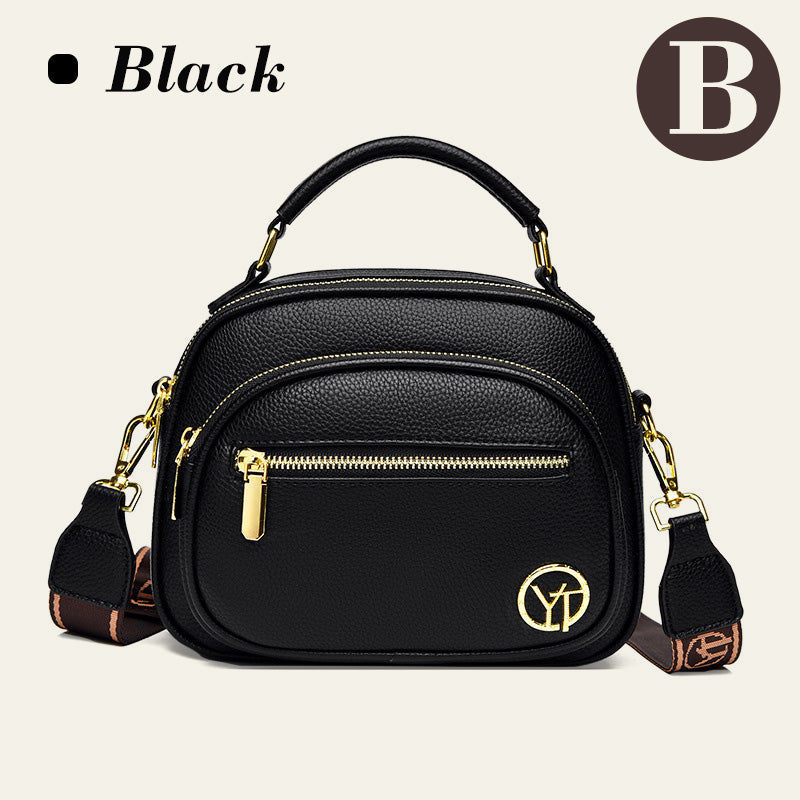Klassisk Mångfunktionell Crossbody Bag PU-läder Justerbar Axelrem