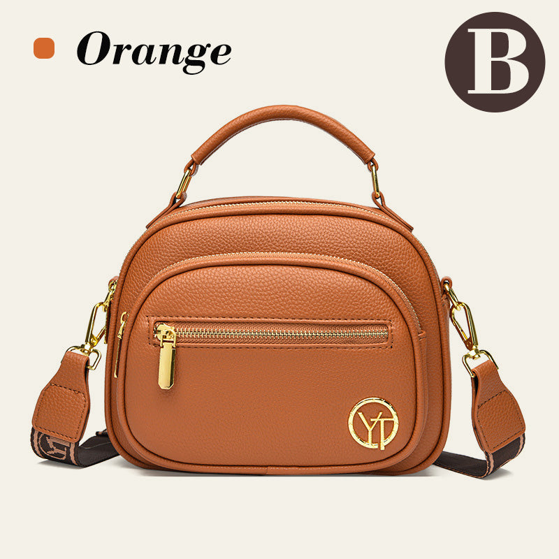 Klassisk Mångfunktionell Crossbody Bag PU-läder Justerbar Axelrem