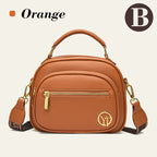 Klassisk Mångfunktionell Crossbody Bag PU-läder Justerbar Axelrem