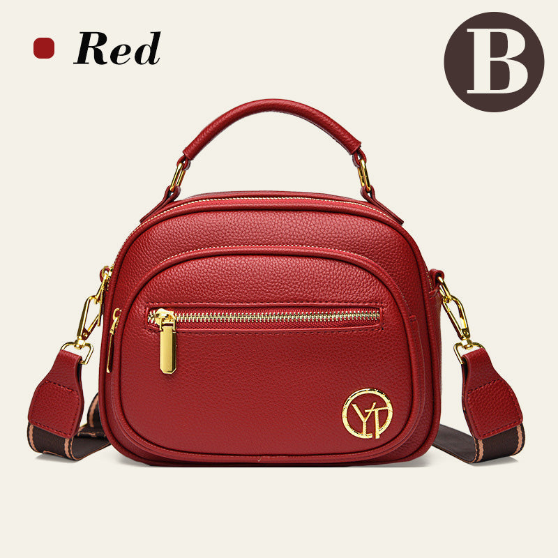 Klassisk Mångfunktionell Crossbody Bag PU-läder Justerbar Axelrem