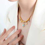 Women's Turquoise Sun Charm Jewellery Set