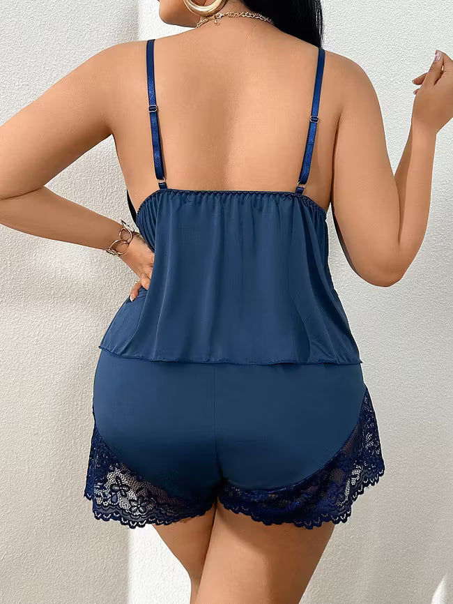 Women's Lace-Trim Cami Pyjama Set