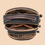 Klassisk Mångfunktionell Crossbody Bag PU-läder Justerbar Axelrem