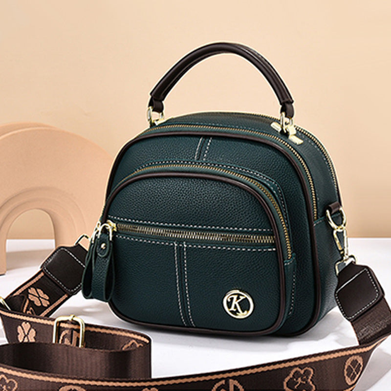 Klassisk Mångfunktionell Crossbody Bag PU-läder Justerbar Axelrem