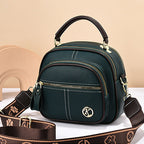Klassisk Mångfunktionell Crossbody Bag PU-läder Justerbar Axelrem